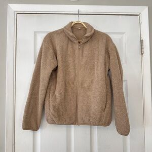 Uniqlo Tan Fleece Jacket